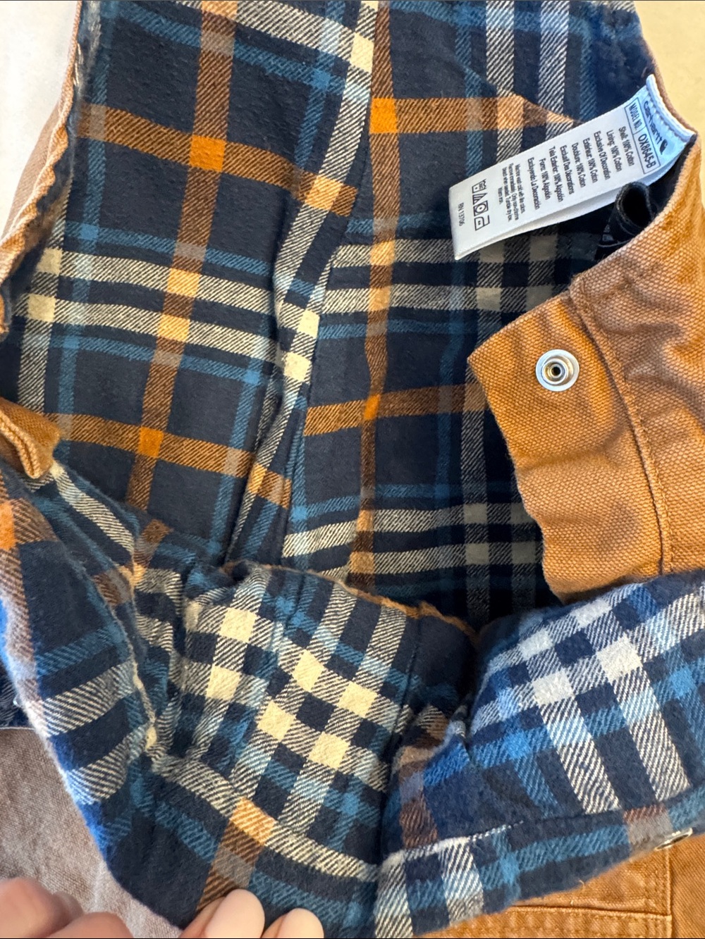 Carhartt Flannel Lined Overalls, sz 2T - Picture 11 of 11